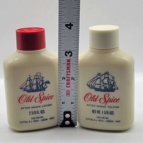 Vintage Shulton Old Spice After Shave Lotion/Talcum 2 3/8 oz Mostly Full StarTop - Picture 4 of 6